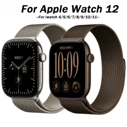 Milanese Loop für Apple Watch 12 Armband 46mm 44mm 45mm 40mm 42mm 41mm 49mm Armband iWatch Series 11 10 Ultra 2 9 8 SE 7 6 5 Band