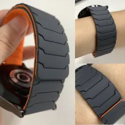 SNQP, 20/22 mm Magnetarmband für Huami AMAZFIT BIP 6 5 UNITY Silikon-Schlaufenband GTR 4/3/3 Pro 2e GTS 4 mini 3 BALANCE Sportarmband