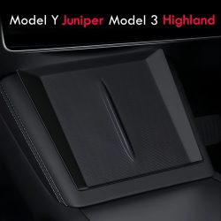 Silikon-Wireless-Ladematte für Tesla Model Y Juniper 2025 2026, Modell 3, Highland Center Console, rutschfeste Schutzpolster-Draht