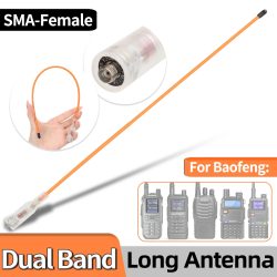 ABBREE Walkie Talkie AR-771T Dual Band SMA-Buchse Antenne für Baofeng UV-5R BF-888S UV-21 PRO Quangsheng UV-K5 UV-K6 Amateurfunk