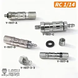 LESU Öldüse Y-1517 Hochdruck-Schnellmontage-Konvertierungsanschluss für RC-Hydraulikbagger Spielzeugteile Zubehör Modell
