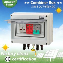 Vollkupferdraht 1-in-1-Out DC 600V Photovoltaik-Combiner-Box Sicherung MCB SPD Trennschalter für Solaranlagen-Installation