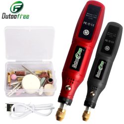USB Cordless Rotary Tool Kit Holzbearbeitung Gravur Stift DIY Für Schmuck Metall Glas Mini Drahtlose Bohrer Mit 24PCS Zubehör