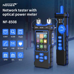 NOYAFA NF-8508 Kabel-Tracker-Tester, LCD-Display, Länge messen, Wiremap-Tester, PoE-Checker, optischer Leistungsmesser, Netzwerk-Tools