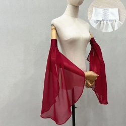 Einfache lange abnehmbare Ärmel Sonnenschutz lange Tüll Armstulpen Gothic Hochzeit Handschuhe Hochzeit Party