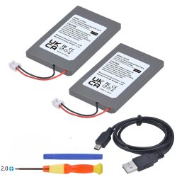 PS3-Controller-Akku, 1800 mAh LIP1359, Ersatzakku für Sony Playstation 3 Dualshock 3 CECHZC2E CECHZC2U Controller und USB