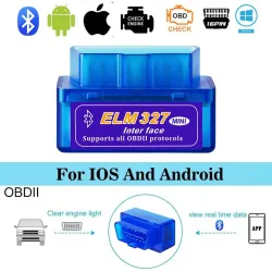 Mini elm327 v2.0 obd2 scanner code leser bluetooth auto diagnose tool für android/ios automotive fehler detektor