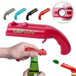 Flaschenöffner in Pistolenform, Tragbarer Getränkeöffner, Kronkorkenwerfer, Küchen- und Partyzubehör, Bar-Werkzeug, Küchenaccessoires