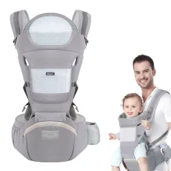 Babytrage Ergonomischer multifunktionaler Hüfthocker für Neugeborene bis Kleinkinder Mehrzweck-Zubehör für Vor- und Nach-Känguru-Taschen