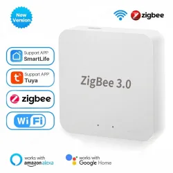 Tuya Zigbee 3.0 Gateway Hub Smart Home Wireless Bridge Smart Life APP Fernbedienung Automatisierungsgerät Funktioniert mit Alexa Google
