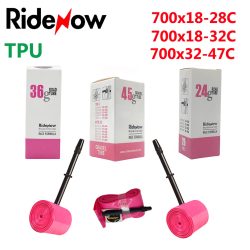 RideNow TPU Fahrradschlauch 700C 700x18 23 25C 26 27 28C 32C 35 37 40 45C 47 Rennrad-Reifen MTB Fahrradkamera 29x1.75 1.95 Pneu