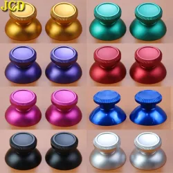 JCD 2PCS Metall Analog Joystick Thumb-Stick Grip Cap Für PS4 Pro Xbox One Slim Serie X S Controller Zubehör