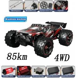 1:14 85 km/h oder 50 km/h 4WD RC Auto mit LED-Fernbedienung Autos High Speed Drift Monster 4x4 Truck für Kinder Vs Wltoys 144001   Spielzeug