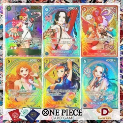 2026 One Piece OTCG Folienkarte Heroines Edition Eb03 Uta Hancock Robin Replika-Proxy Anime-Sammelkarten Englisch/Japanisch