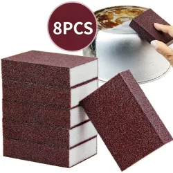 8/1Pcs Magie Schwamm Radiergummi Carborundum Entfernen Rost Reinigung Pinsel Entkalkung Sauber Reiben für Kochfeld Topf Küche schwamm