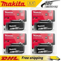 Makita 18V 6,0Ah Akku Original Lithium-Ionen Wiederaufladbarer Akku 18V 6000mAh Ersatzakku BL1860 BL1850 BL1860B
