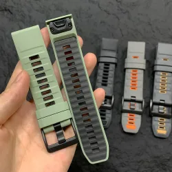 QuickFit 22mm 26mm Silikonarmband für Garmin Fenix 8Pro 7 7X 6X Pro 5X Plus Epix Gen2 Enduro 3 2 Weiches Uhrenarmband mit Schnellverschluss