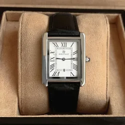 Herrenuhr, Business, Retro, klassisch, Kalender, luxuriös, Leder, wasserdicht, modische Quarzuhr für Herren, mit Box und Ersatzbatterie