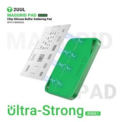 2UUL MagGrid Magnetische Lötunterlage Universelle BGA-Reballing-Schablone Absorbierende Silikonmatte für Handy-CPU-IC-Reparatur