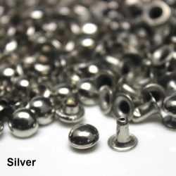 100 Sets Metall-Kuppelkappennieten, Pilz-Nieten, runde Nieten für Tasche, Kleidung, Kleidungsstücke, Schuhe, Haustier-Kragen-Teile, DIY-Zubehör