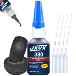 Schwarzer Gummikleber, 20g Hochleistungs-Gummiklebstoff Schnelltrocknend, Wasserdicht, Hitzebeständig für Seitenwände, RC-Reifen für Reifen, Schläuche.