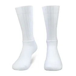 Rutschfeste Silikon-Sommer-Aero-Socken Whiteline Radsocken Herren Fahrrad Sport Laufsocken Calcetines Ciclismo