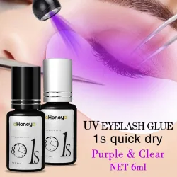NONE, Salon UV-Wimperntransplantationskleber Lila UV-Wimpernkleber 6 ml hält 50?60 Tage wasserdicht und ölbeständig