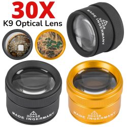 30X 36mm Lupe K9 Optische Linse Monokel Für Uhr Schmuck Münze Briefmarken Präzision Arbeit Inspektion Lupe Werkzeug