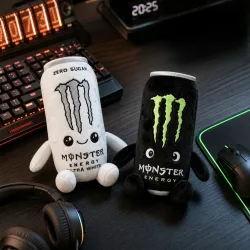 Weißes Energy-Drink-Dosenförmiges Ornament, Simuliert Zuckerfreies White Monster Energy-Drink, Figur für Fans, Schreibtisch- und Heimdekoration