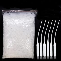 50/100/200Pcs Kleber Micro-Spitzen Kunststoff Kleber Flasche Tipps Kleber Extender Präzision Applikator Dropping Rohr düse Für Handwerk Labor