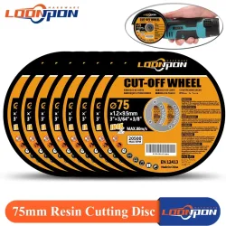 Loonpon 75mm/3 Zoll Harz schneid scheibe 9.5mm Bohrung Kreissäge blatt abgeschnittene Rad winkels chleif scheiben für Metall Edelstahl