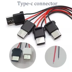 1/3/5/10 Stück Typ-C Stecker mit Widerstand Kondensator Typ-C Modifizierter Stecker für Mobiltelefon Powerbank Spezialanschluss C-Port
