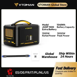 VTOMAN Jump 1500 Zusätzliche Batterie 1548 Wh, Backup-LiFePO4 (LFP) Batterie Jump 1000 & Jump 1500X & Jump 1800 Power