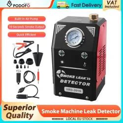 Podofo Automotive Rauchmaschine Vakuum-Diagnosetester für Rohrsysteme Rauchmaschine Lecksucher Kraftstoffleitungs-Leckortungsgerät