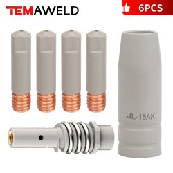 MB 14/15AK beschichtetes Schweißwerkzeug, 0,8?1,2 mm, violettes Kupfer, leitfähige Düse, isolierende Hülse, Verbindungsstange, Schweißzubehör