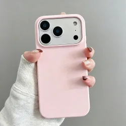 Minimalistische Rosa Einfarbige Modische Weiche Handyhülle für iPhone 18 17 Air 17PRO 16 15 14 13 12 11 Pro Max PLUS TPU Silikonhülle