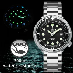 ADDIESDIVE Automatische mechanische Uhr für Herren, amerikanischer Edelstahl, kratzfest, wasserdicht, Taucheruhr, Business-Freizeituhr