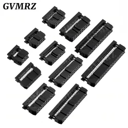 10 TEILE/LOS 2,54 MM Pitch 6 Position 8 10 12 14 16 18 20 24 26 30 34 40 Pin weibliche IDC Buchse IDC Stecker Band Kabel