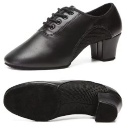 Latin Dance Schuhe Männer Moderne Tango Salsa Leder Ballsaal Schuhe Quadratische Absätze Erwachsene Kinder Jungen Party Tanz Schuhe sport