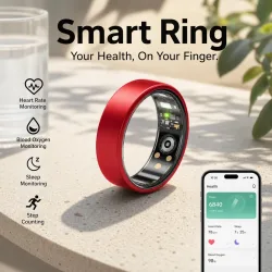 NEUER Smart Ring mit Ladecase Mehrfarbiger Ring für Männer und Frauen Gesundheits- und Schlafüberwachung Herzfrequenzmessung IP68 Wasserdicht Multi-Sport-Modus