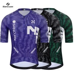 SANCUAX Neues Sommer-Radtrikot für Herren, kurzärmelig, atmungsaktiv, Rennrad-Radtrikot, modische Outdoor-Fahrrad-Sport-Shirts