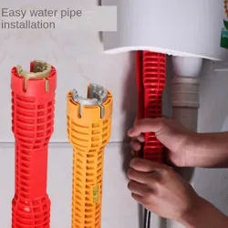 Multifunktionaler Sanitärschlüssel für Beckenboden, Vorderhülse, Demontage, Wasserhahn, Rohr, Waschbecken, nur Sanitär-Installationswerkzeug