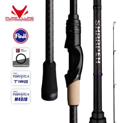 PURELURE SHARPEN Travel Soft Lure Long Spinning and Casting XF/MF Action Rods FUJI Components Bass Pike Rod Angelrutenrolle