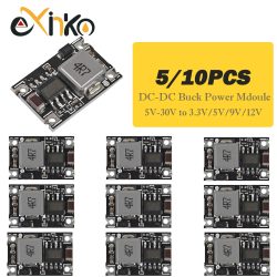 5/10 stücke DC-DC Buck Converter Schritt Netzteil Modul 5V-30V Zu 3,3V 5V 9V 12V 3A Spannung Regler für Auto Motorrad Batterie