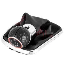 Neue Auto 5/6 Geschwindigkeit 12mm Schaltknauf Hebel Shifter Gamasche Boot für Volkswagen VW Golf Bora Jetta GTi MK4 Innen Zubehör