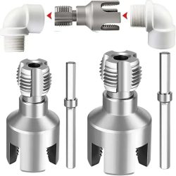 Rohrgewindeschneidwerkzeug Integriertes Innen- und Außengewindeschneidwerkzeug Elektrobohrer-Kompatibles PVC-Rohrgewindeschneidset