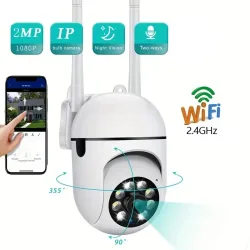 A7 Drahtlose Überwachungskamera 360-Grad-Gegensprechanlage 1080P Heimsicherheitskamera Ferngesteuerte HD-Nachtsichtkamera Monitor Smart Home