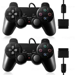 Kabelgebundener Controller für Sony PS2 Gamepads für Joystick für Playstation 2 Vibrations-Schock-Joypad Kabelgebundener USB-PC-Controller Zubehör