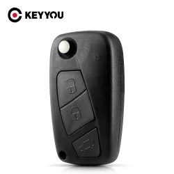 KEYYOU Für FIAT Punto Ducato Stilo Panda Flip Klapp Fernbedienung Auto Schlüssel Shell Fall SIP22 Klinge