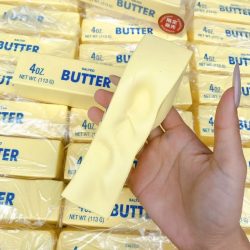 Weicher, langsamer Rückprall-Butterstab, Quetschspielzeug, realistische Butterstäbchen, Dekompressions-Zappelspielzeug